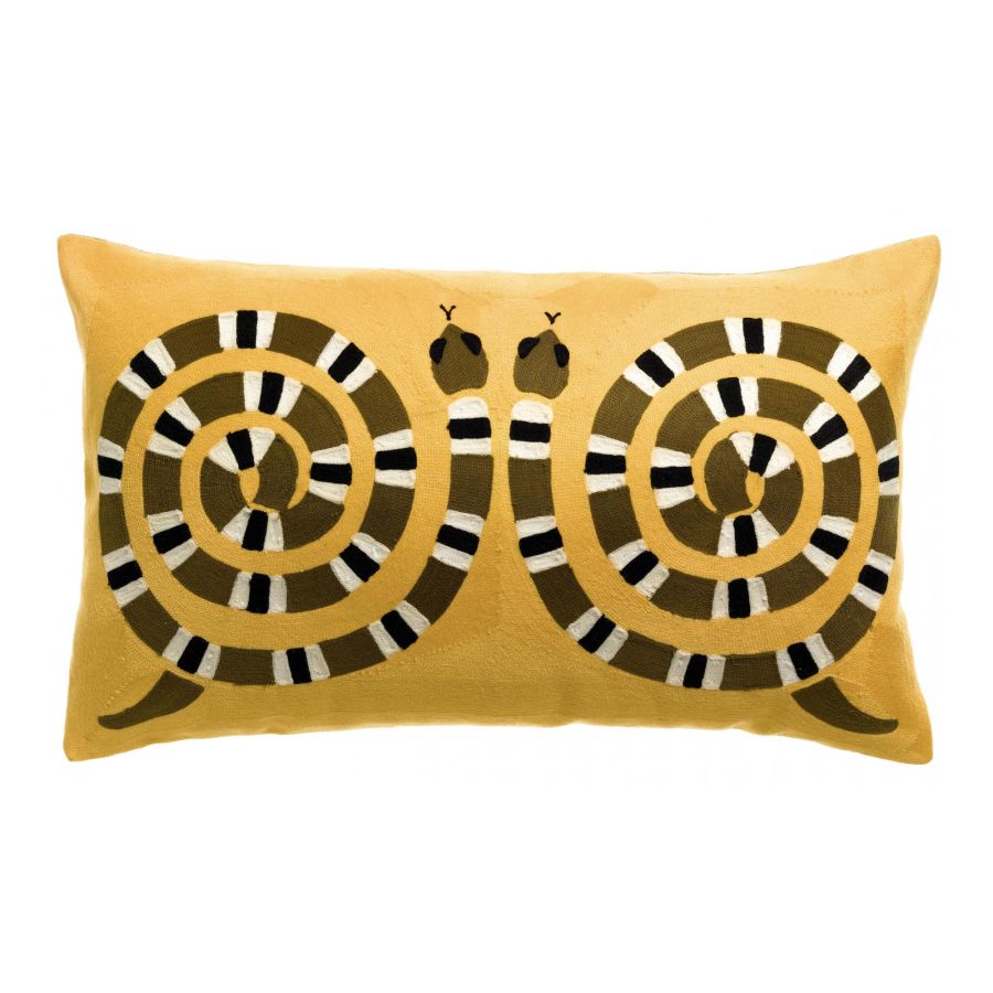 Coussin brodé Yoka - Maison Vivaraise