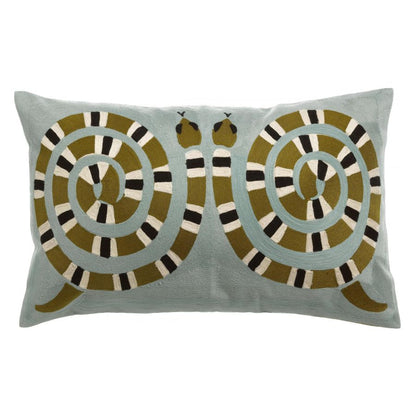 Coussin brodé Yoka - Maison Vivaraise