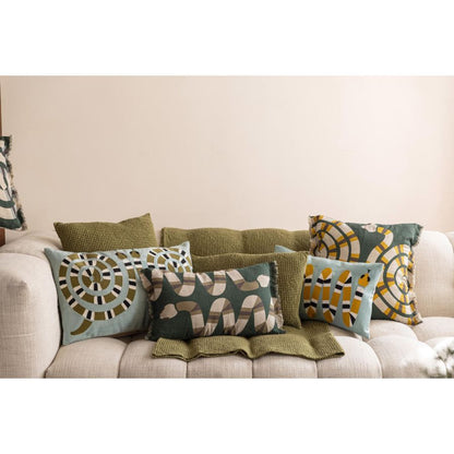 Coussin brodé Yoka - Maison Vivaraise
