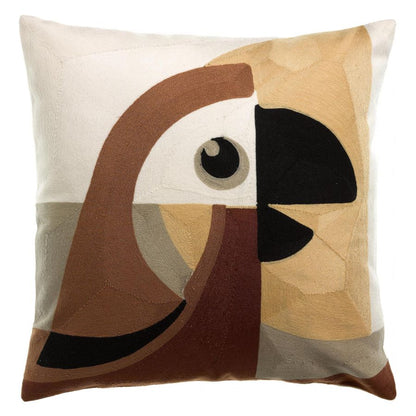 Coussin brodé Loro - Maison Vivaraise