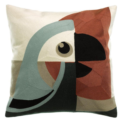 Coussin brodé Loro - Maison Vivaraise