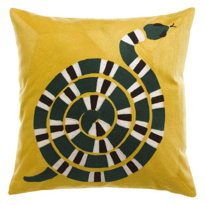 Coussin brodé Yoka - Maison Vivaraise