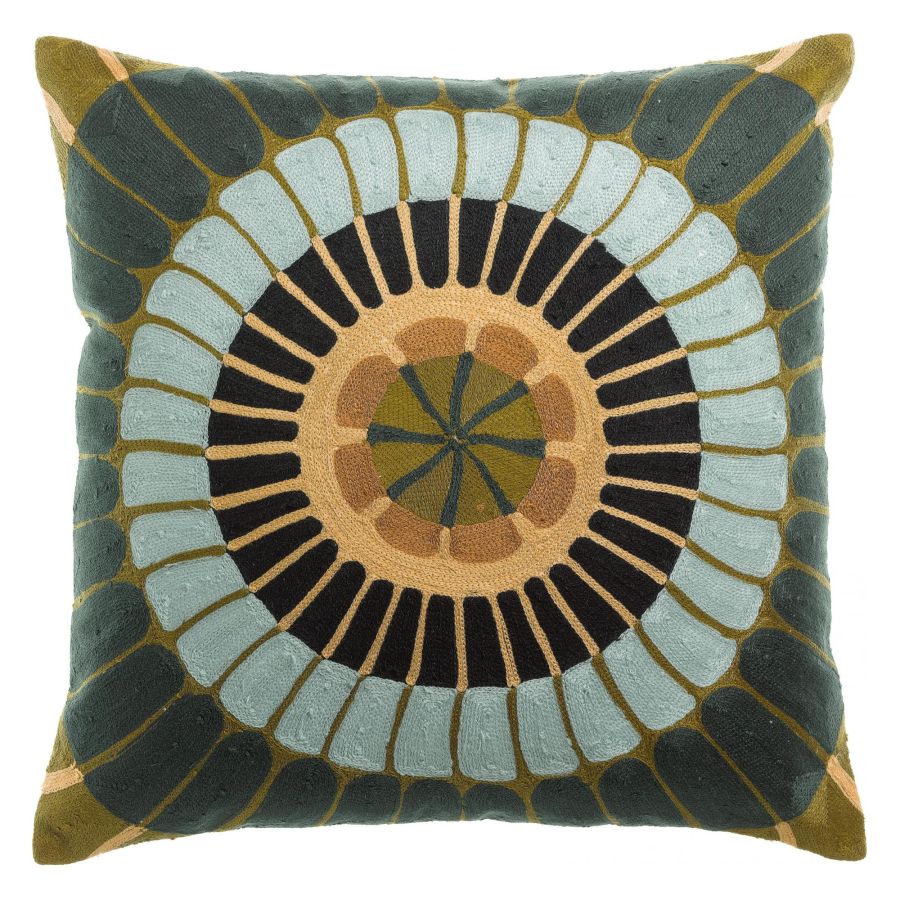 Coussin brodé Zeno Multico - Maison Vivaraise