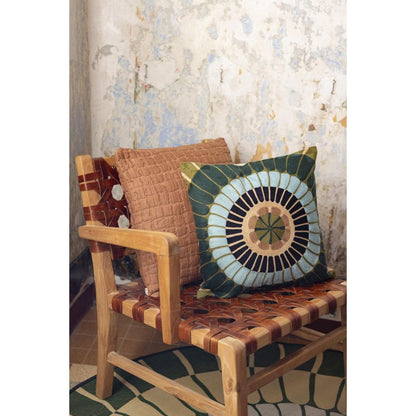 Coussin brodé Zeno Multico - Maison Vivaraise