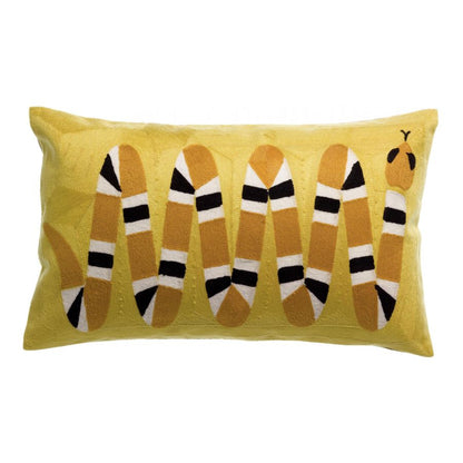 Coussin brodé Yoka - Maison Vivaraise