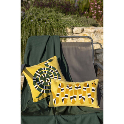 Coussin brodé Yoka - Maison Vivaraise