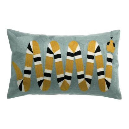 Coussin brodé Yoka - Maison Vivaraise