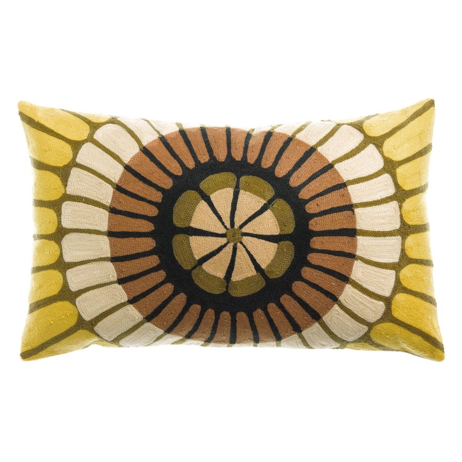 Coussin brodé Zeno Multico - Maison Vivaraise