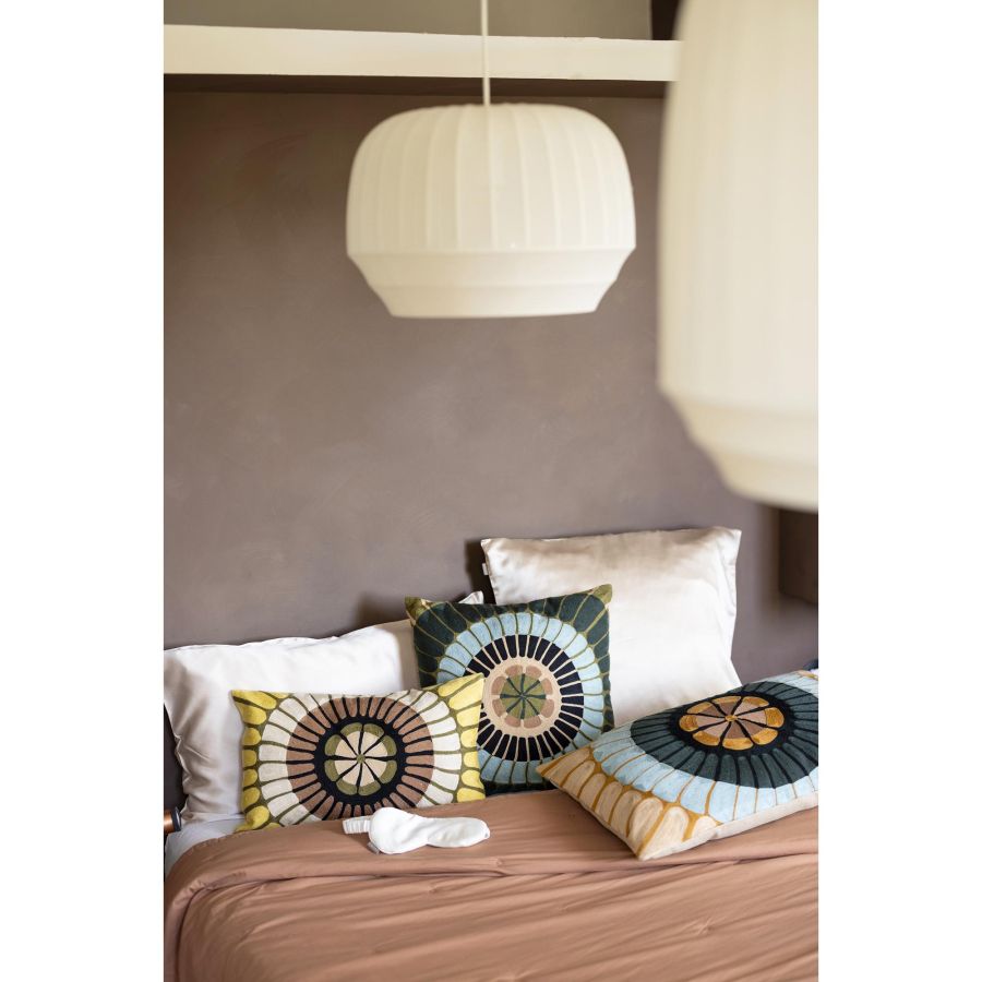 Coussin brodé Zeno Multico - Maison Vivaraise