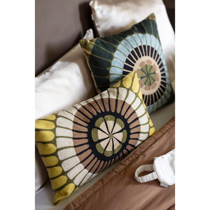 Coussin brodé Zeno Multico - Maison Vivaraise