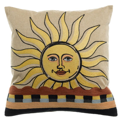 Coussin brodé Adria Multico - Maison Vivaraise