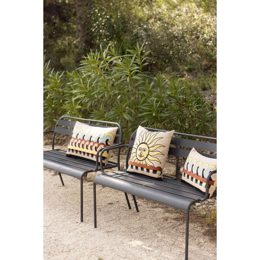 Coussin brodé Adria Multico - Maison Vivaraise