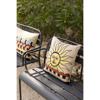 Coussin brodé Adria Multico - Maison Vivaraise