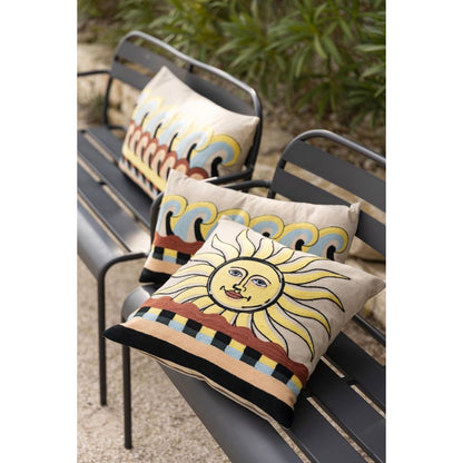 Coussin brodé Adria Multico - Maison Vivaraise