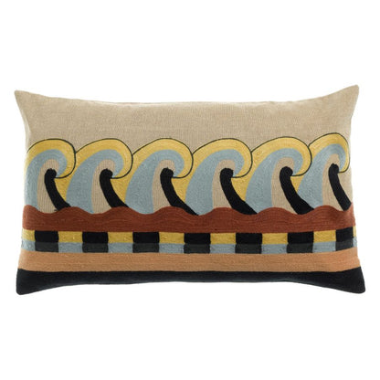 Coussin brodé Adria Multico - Maison Vivaraise