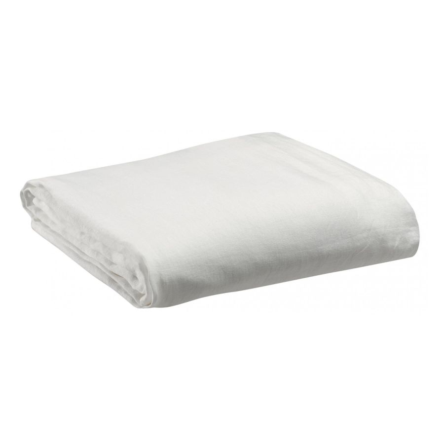 Drap housse Zeff Blanc 160x200 cm - Maison Vivaraise