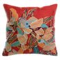 Coussin brode dori papaye 45 x 45 - Maison Vivaraise