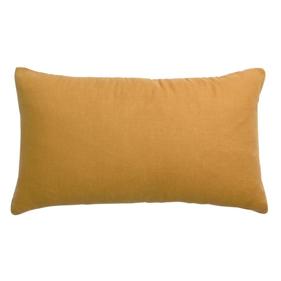 Coussin uni Zeff ocre 30 x 50 cm - Maison Vivaraise