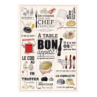 Torchon cuisine française - Winkler