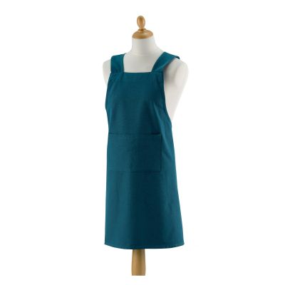 Tablier japonais de cuisine recyclé paon Gen - Maison Vivaraise