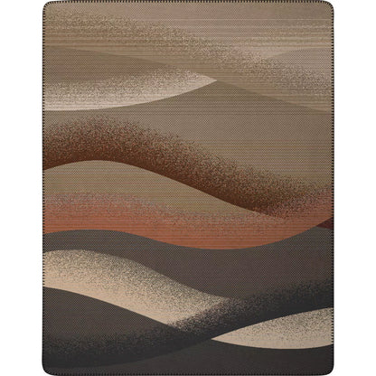 Plaid Sea Waves Brique 150x200 - Garnier Thiebaut