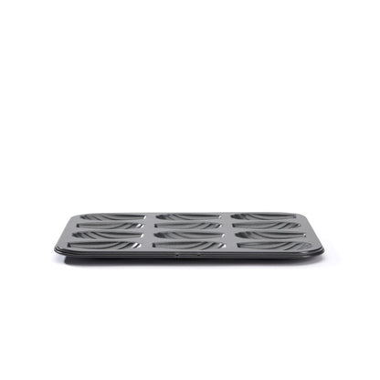 Plaque 12 madeleines acier antiadhésif 7x4x1,5cm - De Buyer
