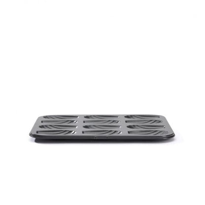 Plaque 12 madeleines acier antiadhésif 7x4x1,5cm - De Buyer