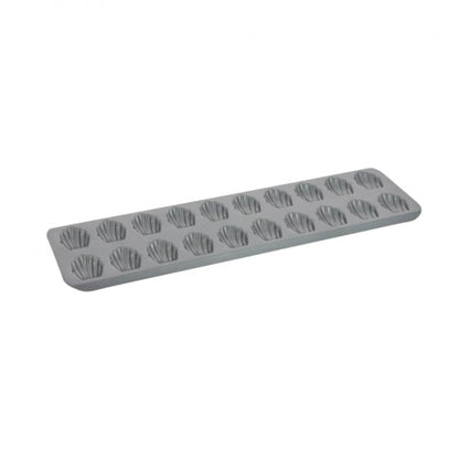 Plaque 20 mini madeleines De Buyer - acier antiadhésif à empreintes coquille