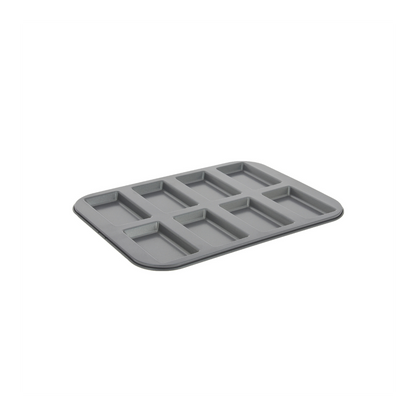 Plaque 8 financiers acier antiadhésif 10x5,5x1,9cm - De Buyer