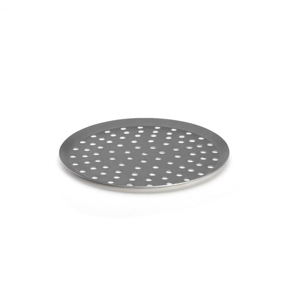 Plaque ronde perforée Choc De Buyer Ø28cm - aluminium perforé antiadhésif