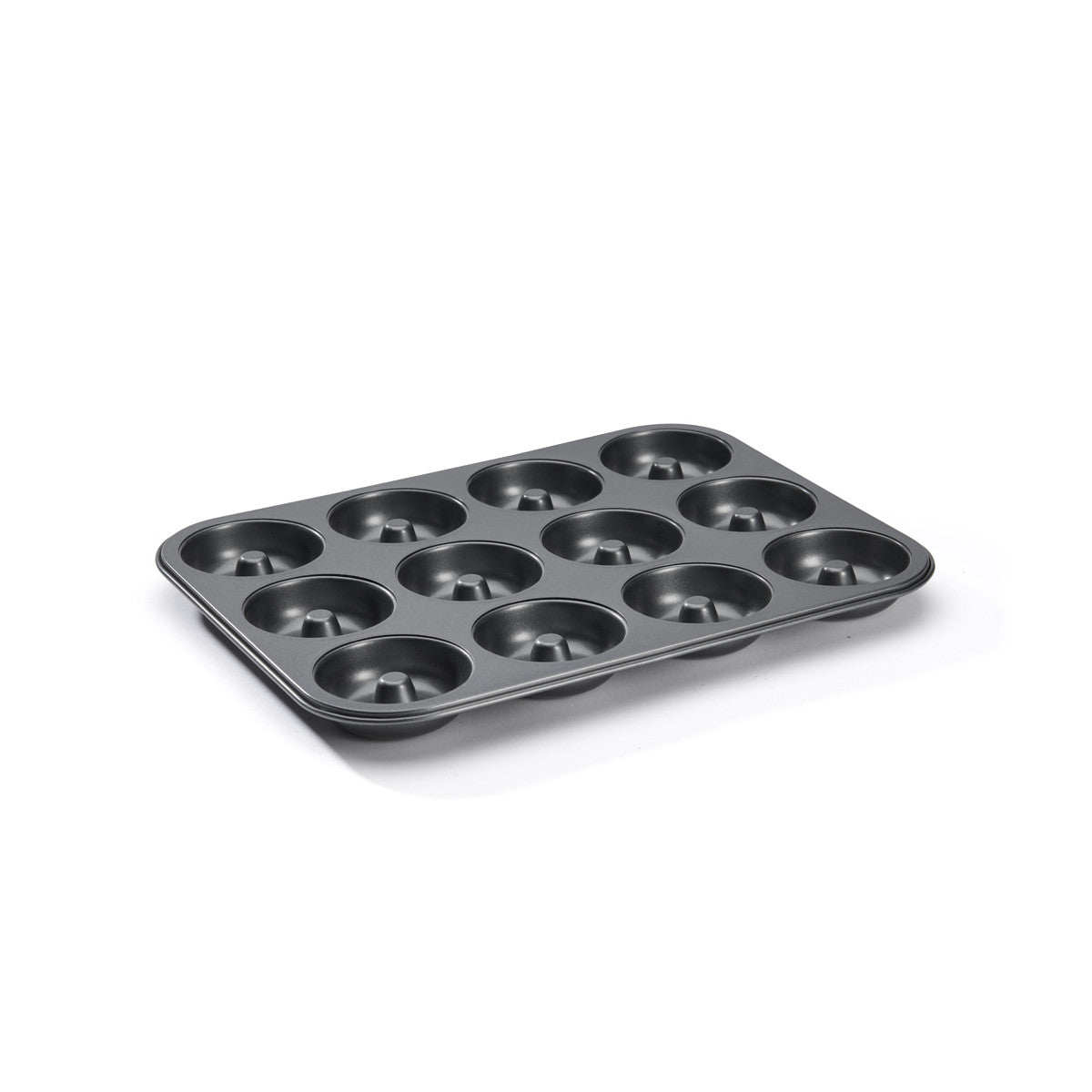 Plaque 12 mini-savarins acier antiadhésif Ø7cm - De Buyer