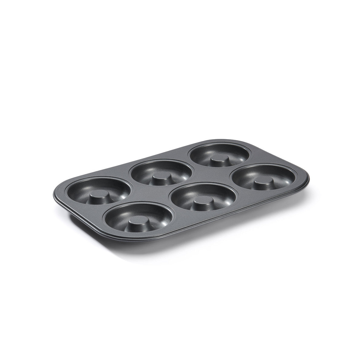 Plaque 6 mini-savarins acier antiadhésif Ø8cm De Buyer - Acier revêtu, antiadhésif sans PTFE ni PFAS