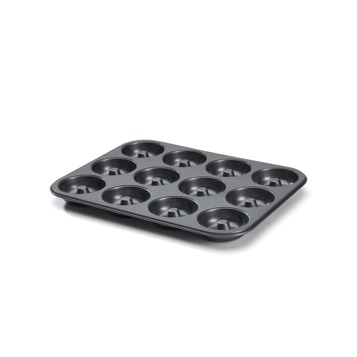 Plaque 12 mini-savarins acier antiadhésif Ø7cm - De Buyer