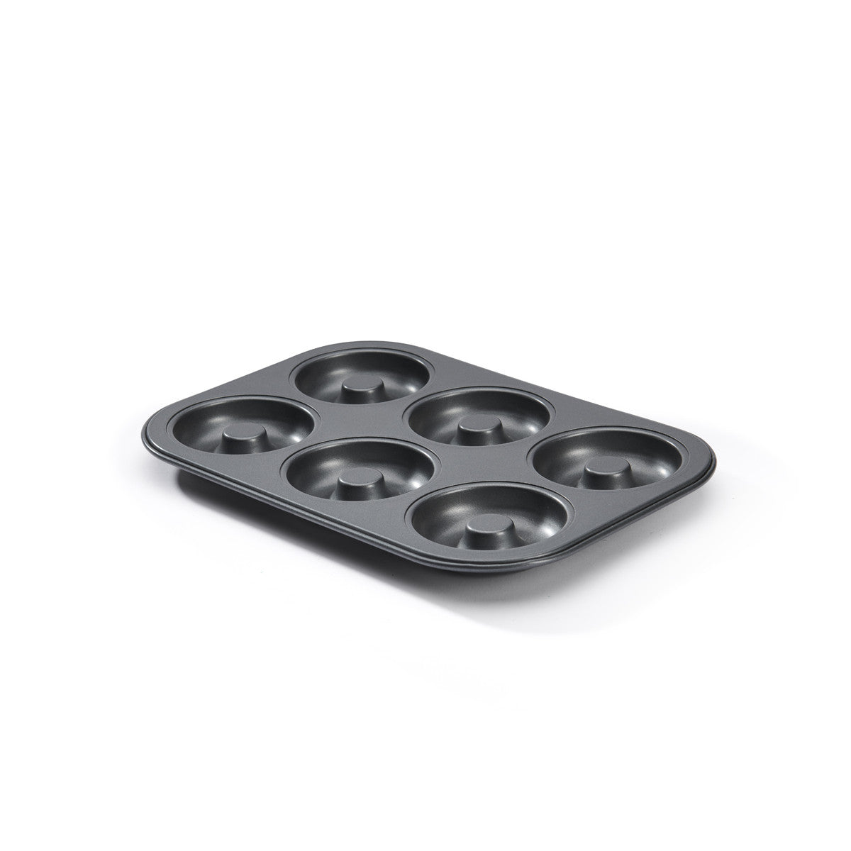 Plaque 6 mini-savarins acier antiadhésif Ø8cm De Buyer - Acier revêtu, antiadhésif sans PTFE ni PFAS