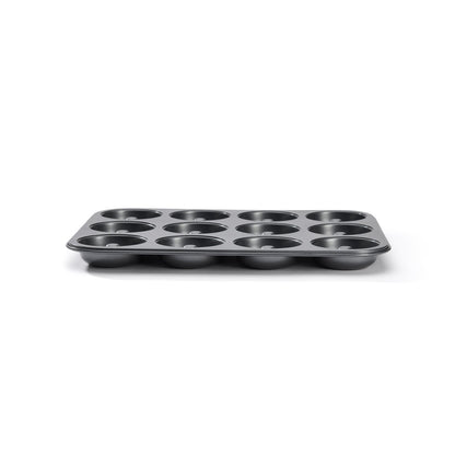 Plaque 12 mini-savarins acier antiadhésif Ø7cm - De Buyer