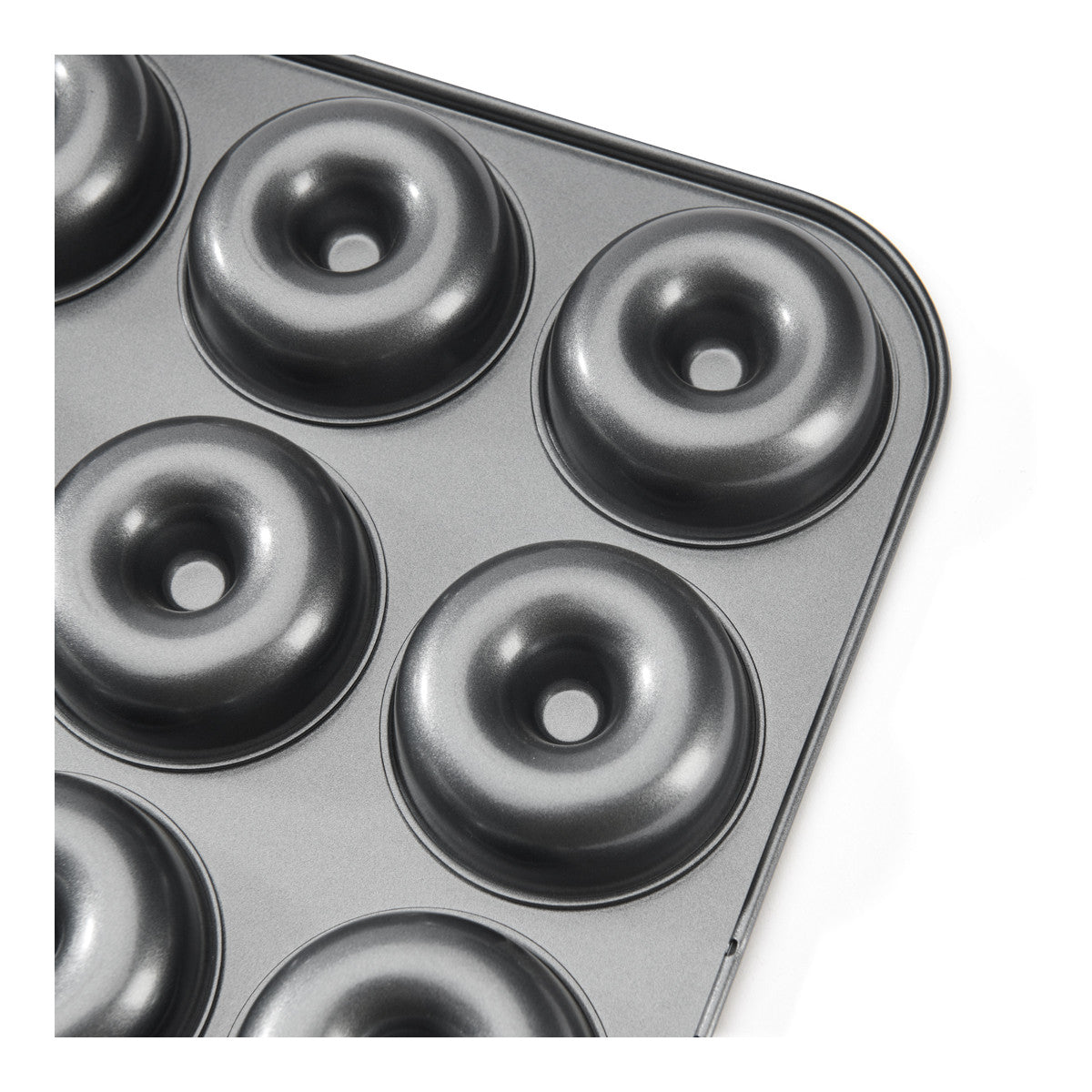 Plaque 12 mini-savarins acier antiadhésif Ø7cm - De Buyer