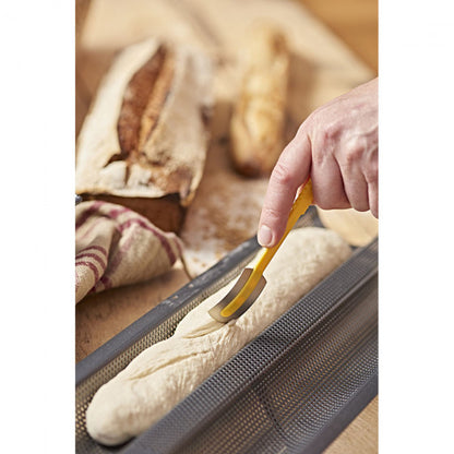 Plaque perforée 2 baguettes De Buyer - acier antiadhésif perforé