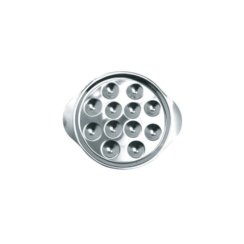 Plat à escargots avec 12 empreintes rondes - Chevalier diffusion