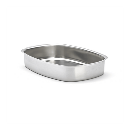 Plat à four inox rectangulaire 38x26cm - De Buyer