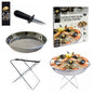 Plateau à fruits de mer inox Cook’Concept sur pied avec couteau à huîtres