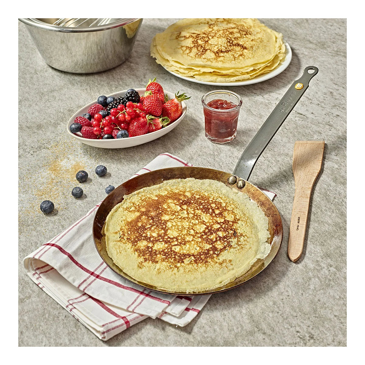Poêle à crêpes en acier MINERAL B - De Buyer