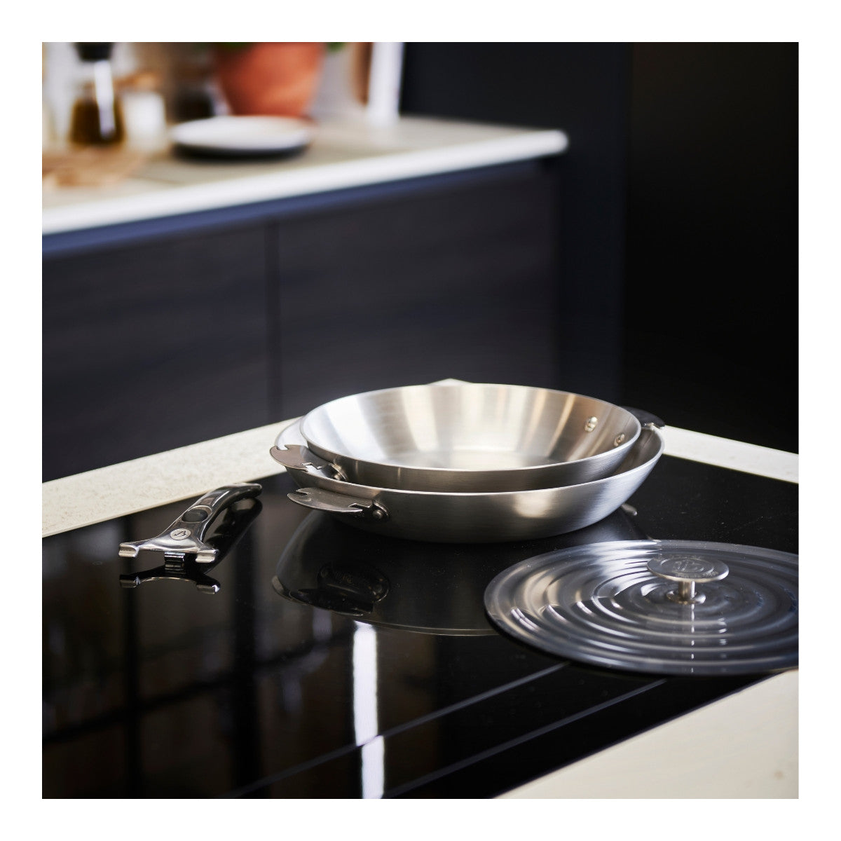 Poêle Alchimy Loqy De Buyer - Inox multicouche 3-ply, intérieur AISI 304