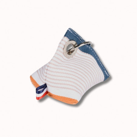 Porte clefs berlingot bbr 8x7cm garlin bleu bic 1