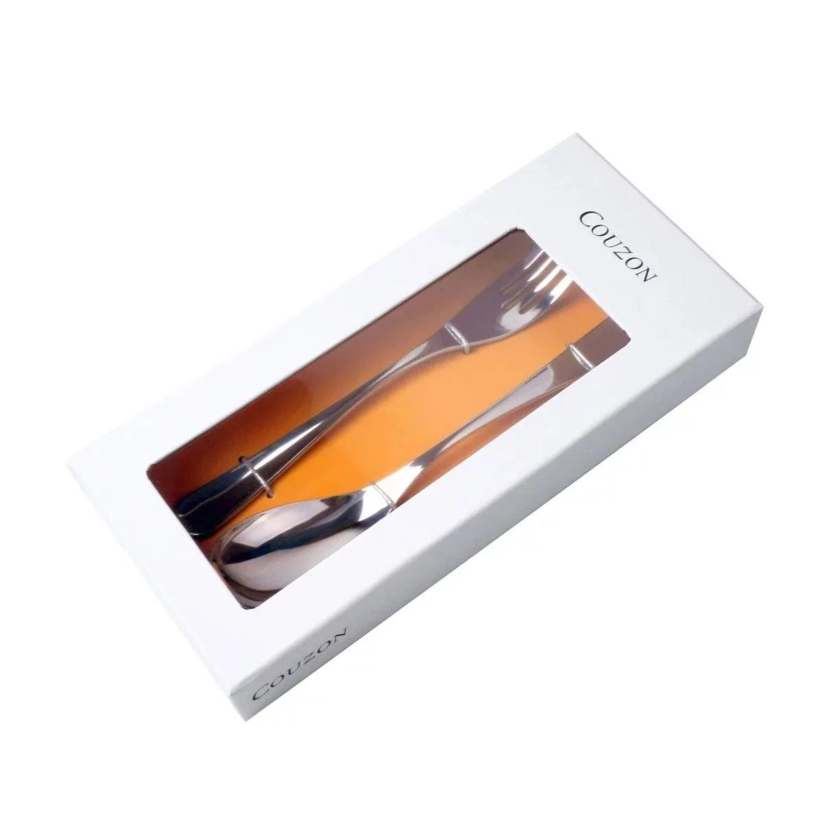 Fourchette et cuillère de service en coffret Pix'Elle - Couzon