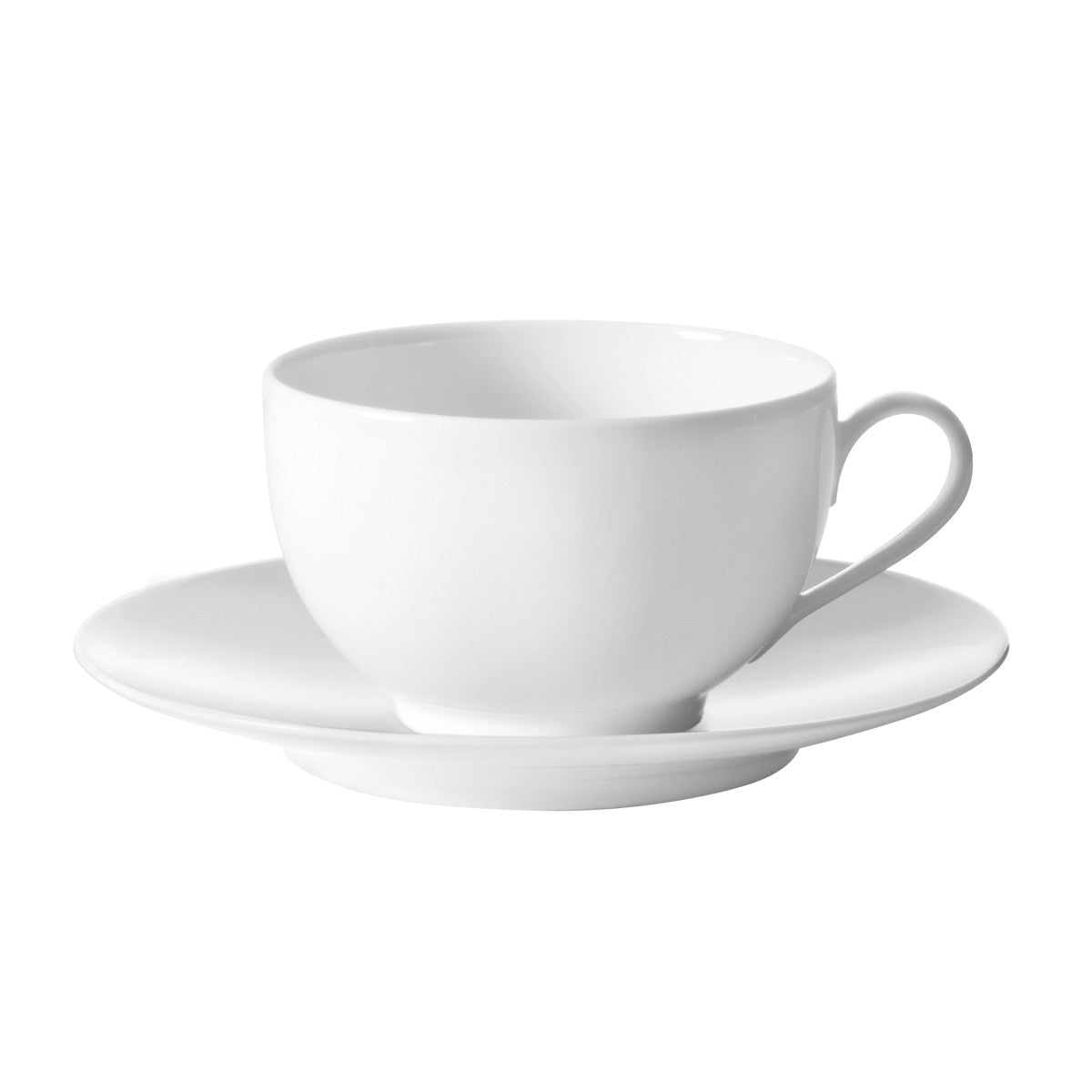 Tasse déjeuner et soucoupe Envie Médard de Noblat en porcelaine blanche
