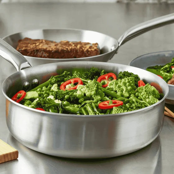 Sauteuse bord droit en inox Alchimy - De Buyer