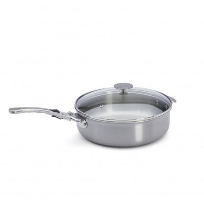 Sauteuse bombée Alchimy Loqy De Buyer Ø24cm - inox multicouche sans poignée