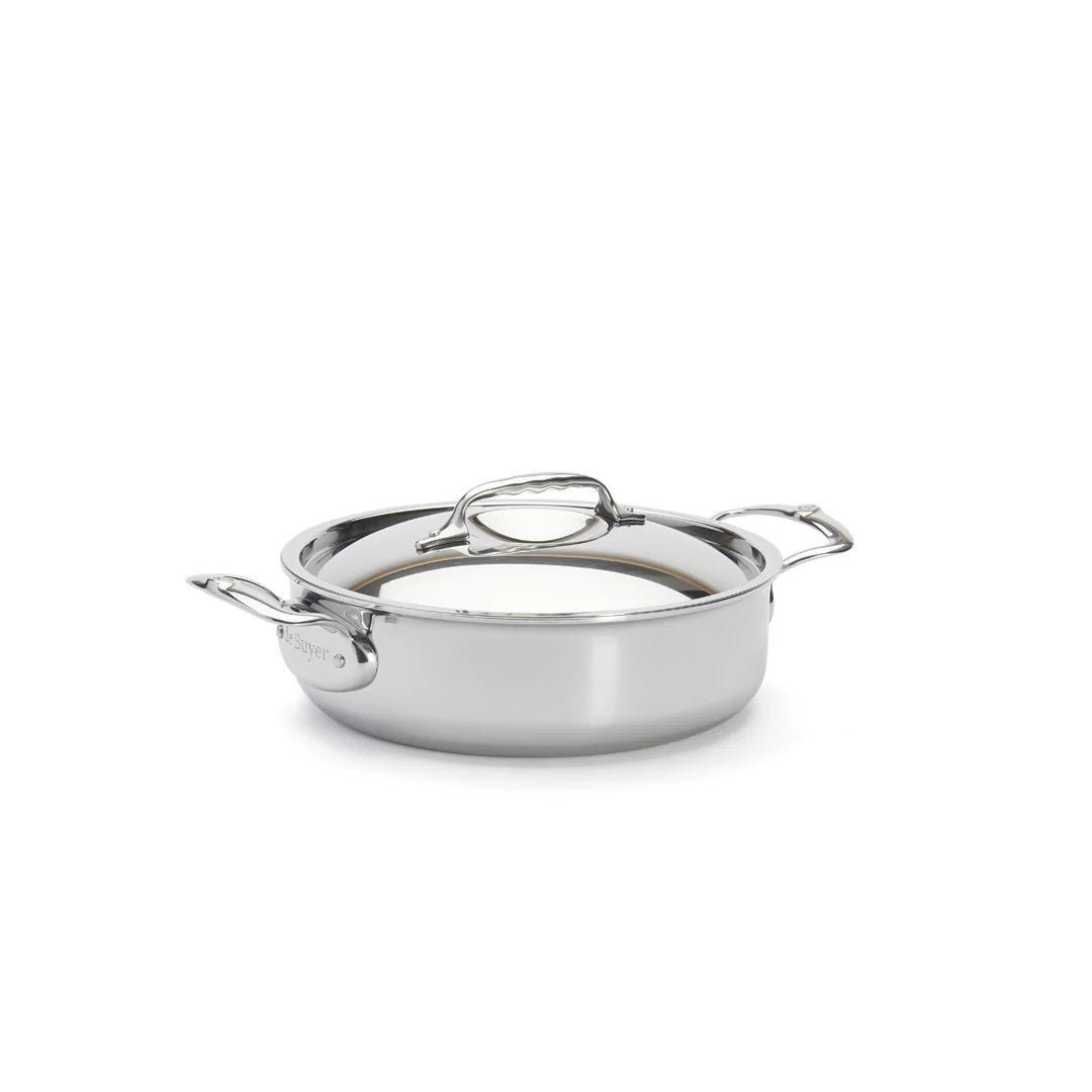 Sautoir en inox avec couvercle Affinity De Buyer - Inox multicouche 5-ply, litrage gravé