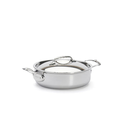Sautoir en inox avec couvercle Affinity De Buyer - Inox multicouche 5-ply, litrage gravé