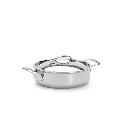 Sautoir en inox avec couvercle Affinity De Buyer - Inox multicouche 5-ply, litrage gravé